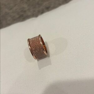 Rose Gold Glitter Ring